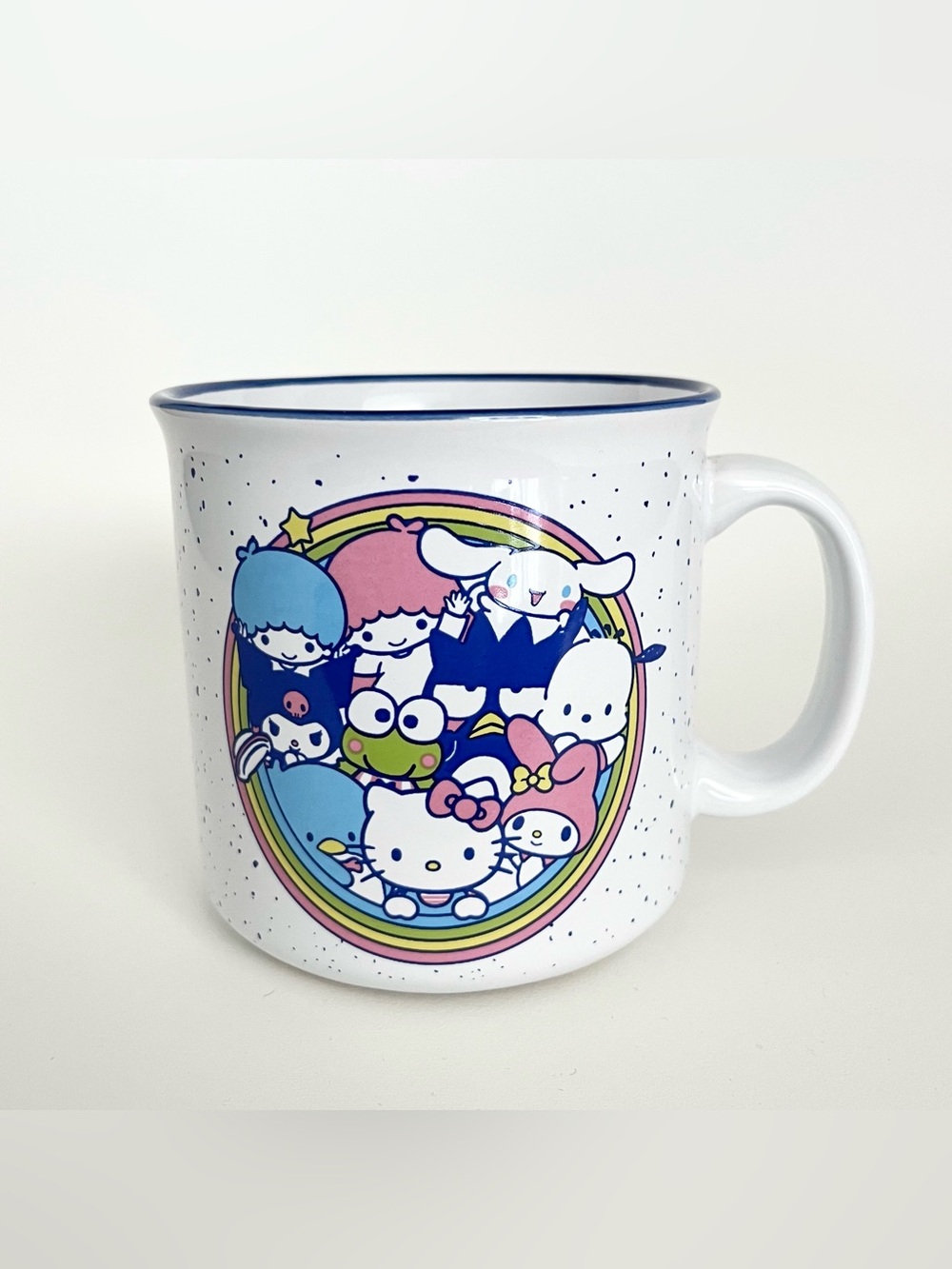 Sanrio Hello Kitty & Friends Ceramic Camper Mug Silver Buffalo Little Twin Stars